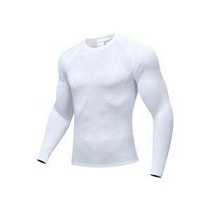 Fábrica de ropa deportiva personalizada para hombres-Camisa de compresión deportiva de calidad superior con tela elástica cómoda transpirable - Product Image 4