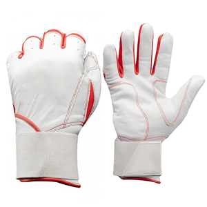 Genuine Leather Baseball Batting Gloves Durable Leather Palm for Grip Best Quality Material Custom Batting Gloves - Product Image 3