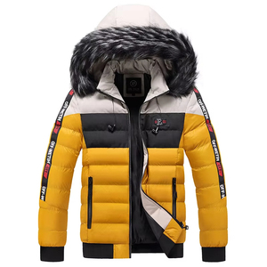 Chaqueta de Invierno para Hombre de Alta Calidad, Estilo Urbano, con Capucha, Cuello Alto, Impermeable, Transpirable, Ligera, 100% Poliéster Nailon - Product Image 2