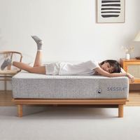 Matelas hybride moderne de haute qualité OEM/ODM avec ressorts et mousse à mémoire de forme, housse amovible, 15 cm d'épaisseur, housse en soie, chambre à coucher, maison, hôtel, école