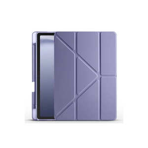Étui intelligent pliable Netzy Purple pour Samsung Galaxy Tab A9, en PC et PU, avec support pour stylet, compatible iPad - Product Image 1
