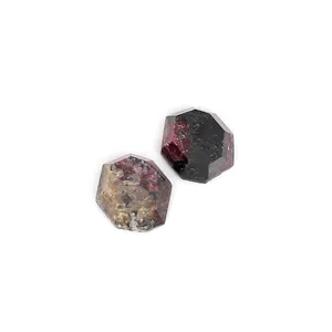 Natural Eudialyte 11x10mm Fancy Cut 10.40 Cts 1 Pair Gemstone For Making Earrings