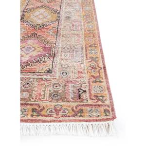 พรมขนสัตว์อัฟกันถักมือสีแดงส้มสไตล์คลาสสิก Erbe รุ่น AKWL-3090 ลายเมดัลเลียนแบบทอแบนขนาดใหญ่ สำหรับตกแต่งบ้าน ห้องนั่งเล่นวัยรุ่น - Product Image 4