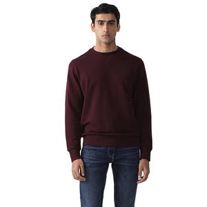 Top de haute qualité poids lourd coton polaire sweat hommes pull personnalisé sweat à capuche surdimensionné col rond uni blanc survêtement hiver - Product Image 1