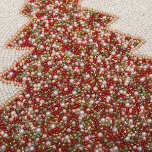 <b>Beaded</b> <b>Placemat</b> Handmade Round Charger for Luxury Dining & Holiday Decor Unique Piece Handmade <b>Beaded</b>, <b>Placemat</b>, Housewarming - Product Image 5