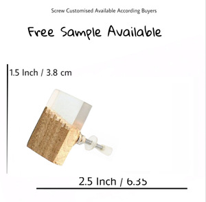 Tirador cilíndrico de resina de madera dividido cuadrado largo sólido para armarios de cocina, armarios, dormitorios, baños - Product Image 3