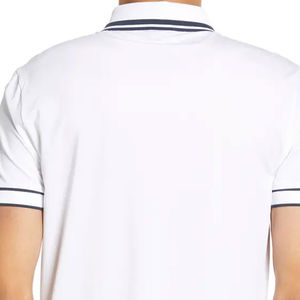 Polos pour hommes 100% coton Coupe ajustée et respirante avec motif lettres en vente - Product Image 5
