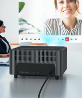 Projecteur de jeu 4K 6000 lumens, projecteur de cinéma maison avec haut-parleur intégré pour simulateurs de golf