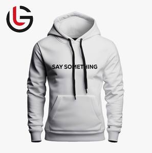 Puff DTF Print Heat Transfer Logo 100% Fiber Poliéster Fleece Hoodie para hombres Invierno Sin forro Elegante Capucha personalizada Características - Product Image 3