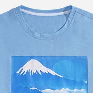 เสื้อยืดพิมพ์ลายดิจิทัลสำหรับผู้ชายเสื้อแขนสั้นบริการ OEM - Product Image 3