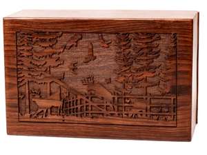 Urne Boîte de crémation en palissandre pour les cendres humaines Cher arbre Crémation personnalisée pour les cendres Fabriqué à la main Grand - Product Image 6