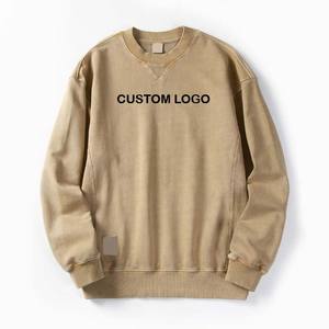 เสื้อสเวตเชิ้ตผู้ชายสั่งทำราคาส่ง เสื้อสเวตเชิ้ตผู้ชายแบบเรียบ คุณภาพสูง ทรงโอเวอร์ไซส์ ผู้ชาย 100% ผ้าฝ้าย ระบายอากาศได้ดี เสื้อฮู้ดดี้ - Product Image 4