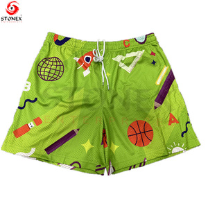 Custom Design Women's Sexy Breathable <b>Elastic</b> Waist Polyester Mesh Shorts Plus Size with Custom Pattern Logo - Product Image 5