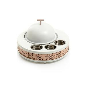 Nouveau Design Plat De Service En Acier Inoxydable Avec Support En Fer Vaisselle De Fête De Mariage Plat À Casserole Plat De Service - Product Image 6