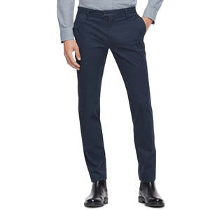 Calvin Klein Chinos da Uomo Raffinati Elasticizzati Slim Fit Blu Oxford Taglia 30X32 Personalizzabili Dritti Antipiega con Cerniera Colorati - Product Image 1