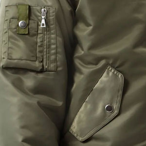 Blouson bombardier chaud et écologique avec doublure matelassée douce et col montant conçu pour la protection contre le froid - Product Image 6