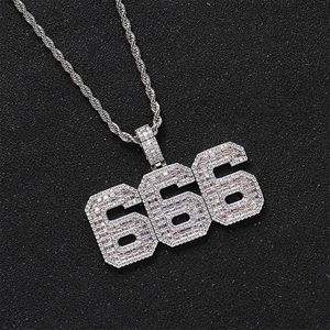 Colgante de número de Baguette helado personalizado de plata 925, joyería de moissanita estilo Hip Hop para hombres - Product Image 1