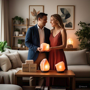 Hot Selling 2-Kg GMP Qualified Himalayan Salt <b>Lamp</b> Organic Natural Material Feng Shui Cross Flower Animal Design Complete - Product Image 3