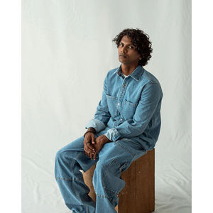 Jeans de Corte Recto con Bolsillos Cargo, Azul Medio, Última Moda 2025, Jeans para Hombre, Ajuste Pesado, Última Tendencia, Pantalones Vaqueros de Mezclilla para Hombre de la Mejor Calidad - Product Image 2