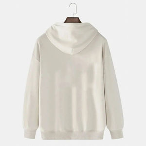 Sudadera con capucha de algodón de alta calidad para mujer, suéter de Color sólido con forro, logotipo personalizado impreso para la temporada de invierno, venta al por mayor - Product Image 2