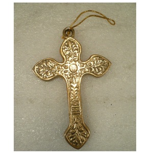 Décoration murale Croix en bois Ornements suspendus pour décoration murale de Noël - Product Image 3