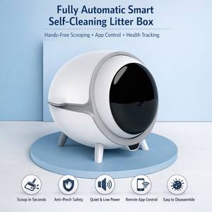 Bac à litière pour chat autonettoyant automatique intelligent avec contrôle par application Contrôle des odeurs de grande taille et entièrement fermé pour les maisons multi-chats - Product Image 2