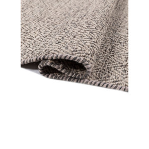 พรมขนสัตว์ลายเรขาคณิต Abrash สีเบจและสีน้ำตาล ทอแบบเรียบสำหรับบ้าน พรมรูปสี่เหลี่ยมผืนผ้าทำมือสำหรับห้องนั่งเล่นหรือห้องนอน-ADWL-13096 - Product Image 2