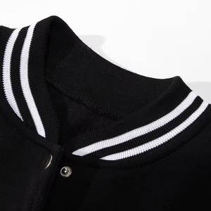 เสื้อแจ็คเก็ตวาร์ซิตี้แบบมีโลโก้สั่งทำ แฟชั่นแขนยาวลำลอง สไตล์เบสบอล ปักลายเคลือบ - Product Image 3