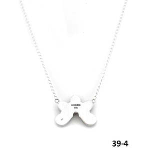 Collier artisanal du sud-ouest, objet culturel de collection, paon et dahlia en argent sterling - Product Image 4