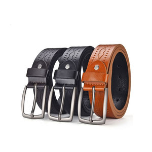 Ceintures en cuir véritable à la mode avec boucle en alliage et ardillon, ceinture en cuir rotative de luxe pour le bureau et les tenues décontractées - Product Image 3