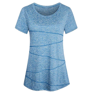 Premium Women Polyester/Cotton V-neck Casual Breathable Plus Size Logo T <b>Shirts</b> Soft Loose Fit Summer Stylish Basic Tee Top - Product Image 2