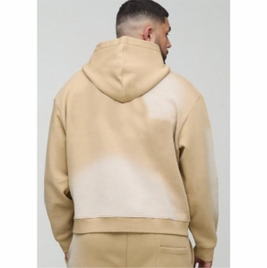 Survêtement évasé personnalisé pour hommes Streetwear 3D pour impression bouffante ensemble de jogging à capuche empilée ourlet solide bord coupé graphique sueur en gros - Product Image 6