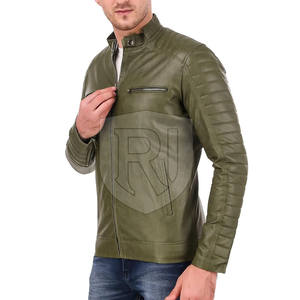 Veste en cuir d'hiver pour hommes de haute qualité Nouveau en stock Style de rue haute en peau de vache - Product Image 3