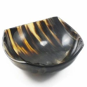Bol en corne naturelle pour servir au meilleur taux pour la couleur de la corne de vache et emballage et prix personnalisés avec bol décoratif de table - Product Image 4