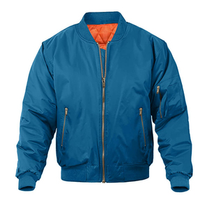 Chaqueta personalizada de tela de poliéster para hombre, el mejor producto, chaqueta bomber con puños ajustables para hombre - Product Image 1