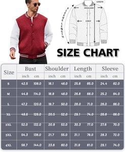 Chaqueta Universitaria, Chaqueta Informal con Bloques de Color y Botones para Hombre, para la Escuela, Béisbol, OEM, Chaquetas Universitarias Unisex de Alta Calidad - Product Image 6