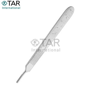 Poignée de scalpel de qualité supérieure n ° 3 125mm 5 pouces porte-lame réutilisable en acier inoxydable BP Instruments médicaux - Product Image 4