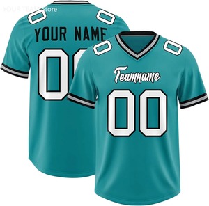 Maillot de football personnalisé, nom et numéro d'équipe cousus, chemise de sport, uniforme d'entraînement, 100% polyester, motif 3D - Product Image 1