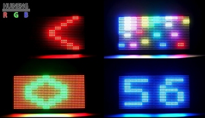 Pantalla números letras Led <span class=keywords><strong>Luz</strong></span> de escenario 120 segmentos <span class=keywords><strong>luz</strong></span> estroboscópica para Bar DJ Disco Club escenario telón de fondo <span class=keywords><strong>Flash</strong></span> <span class=keywords><strong>Deco</strong></span> - Product Image 5