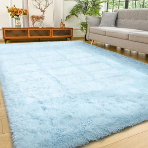 Tapis en fausse fourrure personnalisé avec logo, hauteur de poils 5-6mm, tapis moelleux en soie et laine, moderne et tufté, pour usage domestique et commercial, idéal pour couloir - Product Image 1