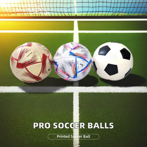 Ballon de football professionnel personnalisé pliable de haute qualité en gros Chine prix d'usine PVC PU caoutchouc cuir taille 5 4 - Product Image 2