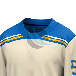 เสื้อฮอกกี้น้ำแข็งแบบสั่งทำพิเศษ Pro Fit คุณภาพสูง ผลิตจากผ้าโพลีเอสเตอร์ 100% บริการ OEM พร้อมตัวเลือกการพิมพ์แบบกำหนดเองสำหรับผู้ใหญ่ - Product Image 4