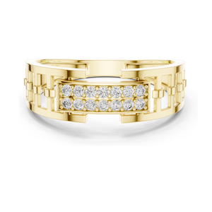 Anillo de Diamante de Laboratorio de 0.168 CT para Mujer, Claridad VVS-VS EF, Oro de 18KT, 14KT, 10KT y Plata 925, Oro Rosa, Amarillo y Blanco - Product Image 2