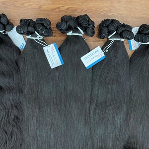 VENTE FLASH jusqu'à 30 $ Paquets de cheveux super bruts non traités jusqu'à 100% cheveux humains d'extensions de cheveux pour femmes de montagne vietnamiennes - Product Image 1