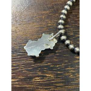 Pendentif Fleur en Turquoise et Argent Sterling Fait Main Zuni pour Cadeau - Product Image 5