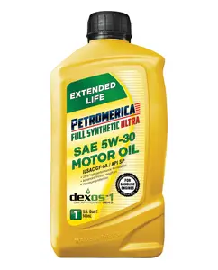 PETROMERICA DEXOS 1 GEN 3 FULL SYNTHETIC SAE 5W-30 12 Pack 1 Quart ULTRA MOTOR OIL