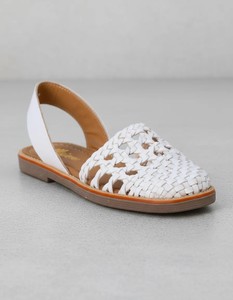 Sandalias Planas para Mujer con Tela Calada, Hechas de Cuero Genuino, Ligeras, Transpirables, con Tira Trasera y Punta Abierta para Cualquier Ocasión - Product Image 6
