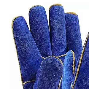 Gant de soudage en cuir de vachette résistant aux hautes températures spécial soudeur gant de travail anti-brûlure - Product Image 6