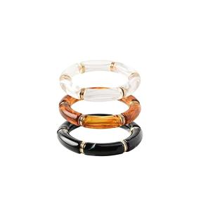 Vente en Gros Bracelet Résine Bracelets Élastiques Meilleure Qualité Forme Ronde Bracelet Résine Premium pour Filles Fête Nouveau Design Unique - Product Image 6