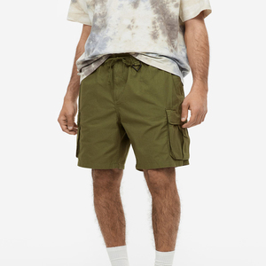 Shorts cargo décontractés pour hommes 2026 – Qualité supérieure, respirants, pour activités sportives, grandes tailles, cordon élastique, poches latérales, motif uni - Product Image 3